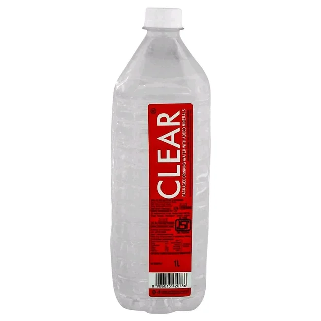 Clear Packaged Drinking Water with Minerals 1Ltr