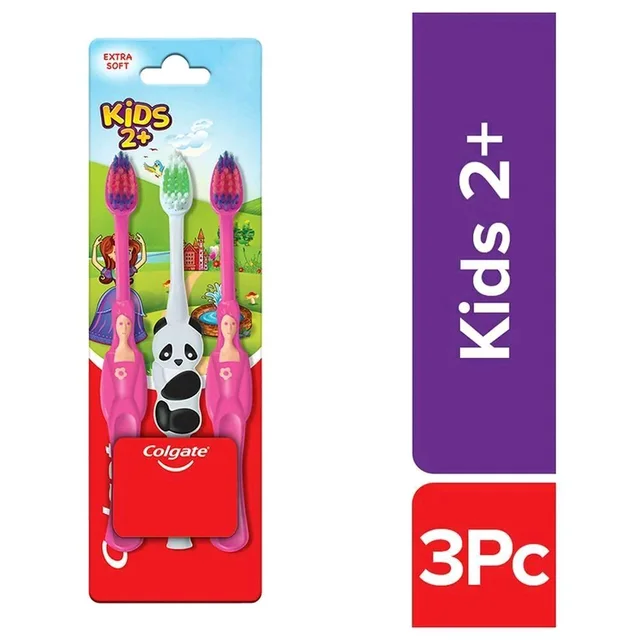 Colgate Kids Extra Soft Toothbrush 3 pcs (2+ Yrs)