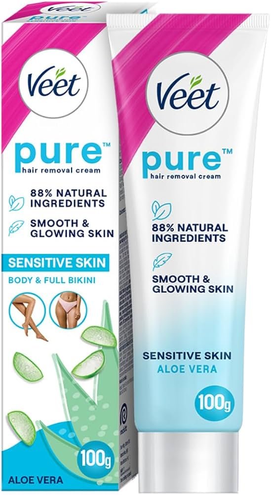 Veet Pure Hair Removal Cream for Women For Sensitive Skin - 100g