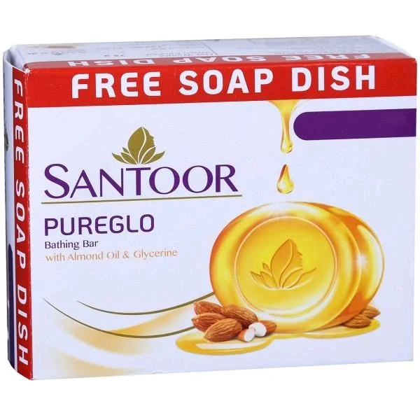 Santoor Pureglo Bathing Soap 75gm