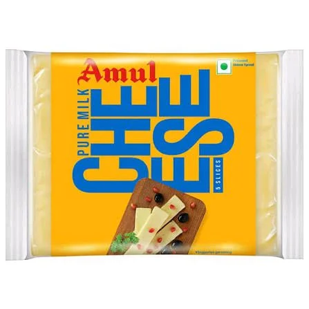Amul Plain Cheese Slices 200gm(10piece)