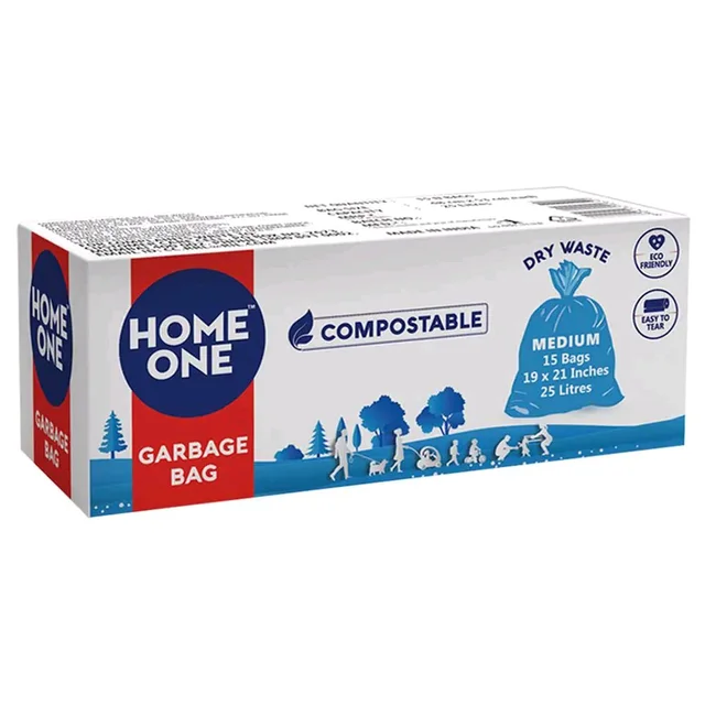 Home One Compostable Garbage Bags 19x21 inch (15 pcs)