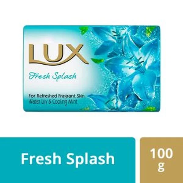 Lux Fresh Splash Bar Soap with Water Lily & Cooling Mint 100 g
