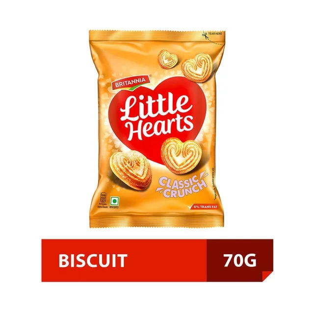 Britannia Little Hearts Classic Biscuits 70gm