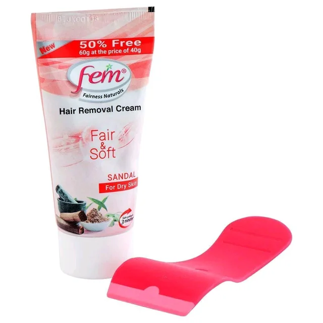Fem Fair & Soft Hair Removal Cream for Dry Skin 40gm