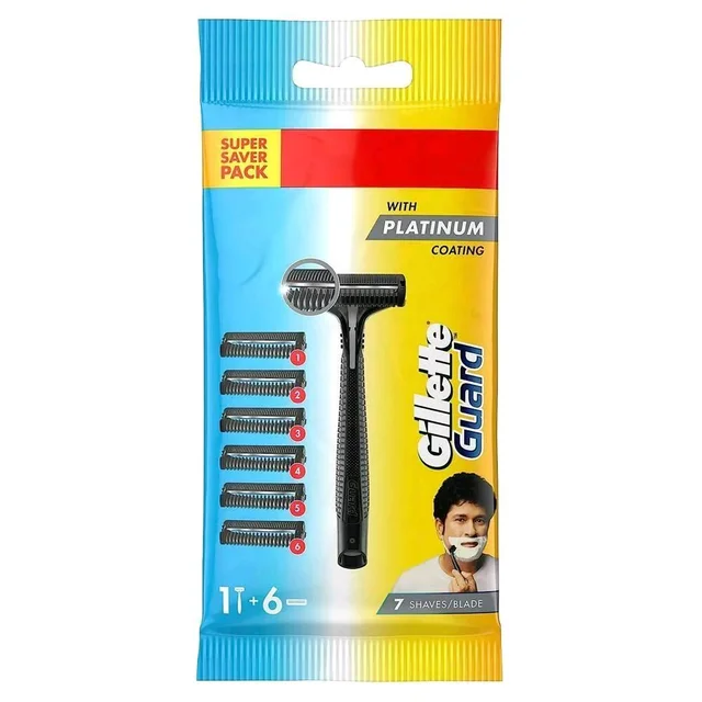 Gillette Guard Shaving Razor & 6 Cartridge