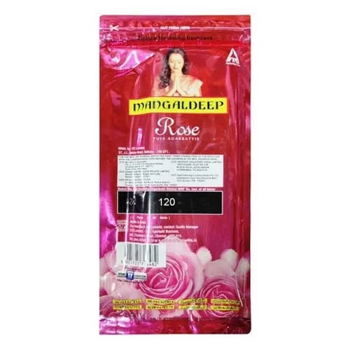 Mangaldeep Rose Puja Zip lock Agarbatti 125 g