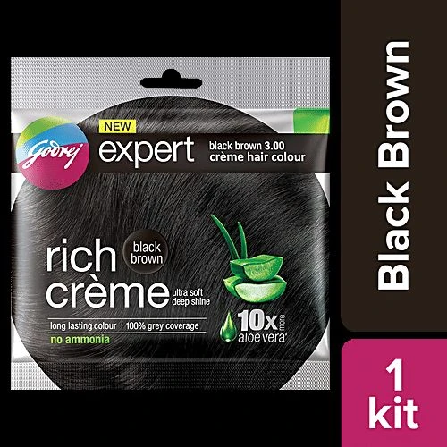 Godrej Creme Ammonia Free Hair Colour (20 g + 20 ml) Brown