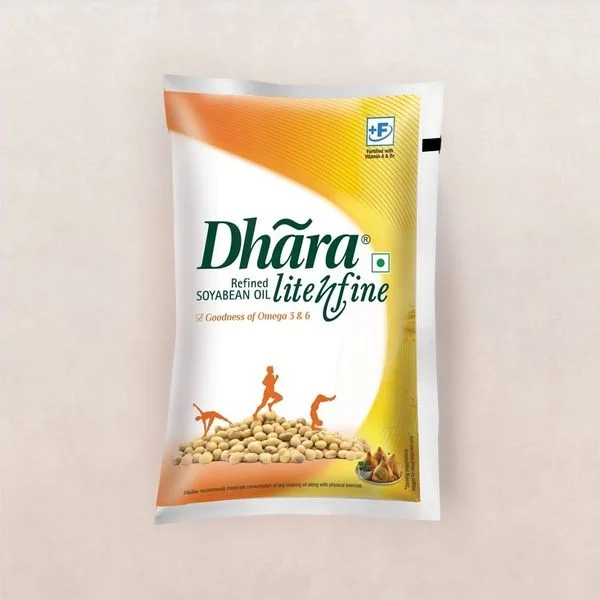 Dhara Refine Oil/ Soyabean Oil Pouch - सोयाबीन तेल