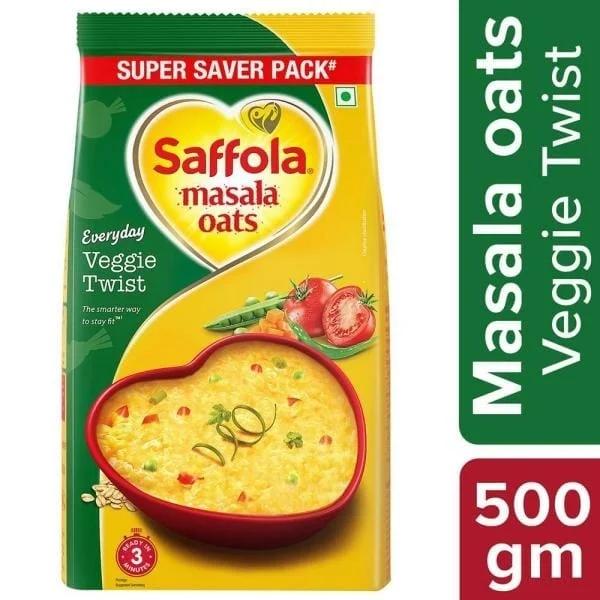 Saffola Veggie Twist Instant Masala Oats