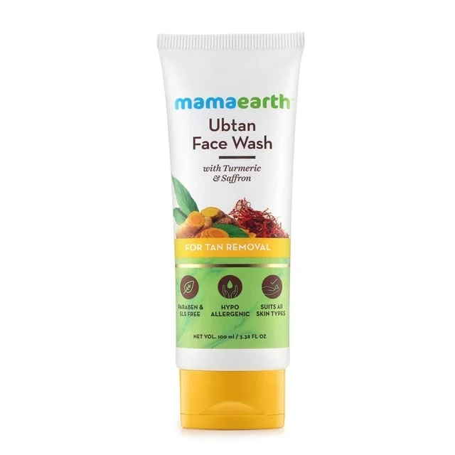 Mamaearth Turmeric & Saffron Tan Removal Ubtan Face Wash 100 ml