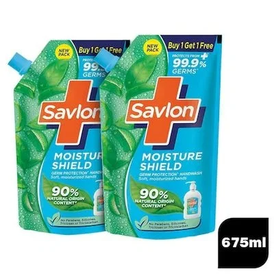 Savlon Handwash Refill 675ml×2 Buy 1 Get 1