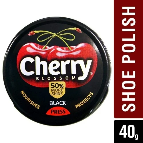 Cherry Blossom Black Shoe Polish 40 g